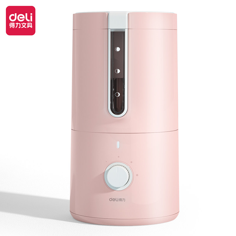 得力VA8全自动削笔机(粉色1个)5档中小学生美术素描 书写转卷笔刀