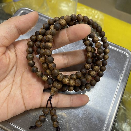 保真0添加99沉天然6mm棋楠手串