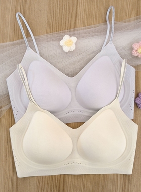 都市丽人新款LBC6N1山茶花香氛衣无痕果冻条小胸聚拢无钢圈文胸
