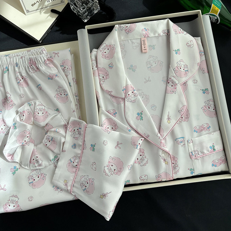 日系减龄软妹冰丝睡衣女高级礼盒
