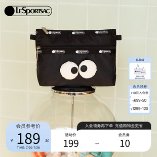 表情系列可爱印花拉链手拿小包零钱包女 LeSportsac乐播诗新款