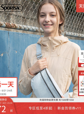 LeSportsac乐播诗新款超轻系列蓝色超轻尼龙单肩包运动女士腰包