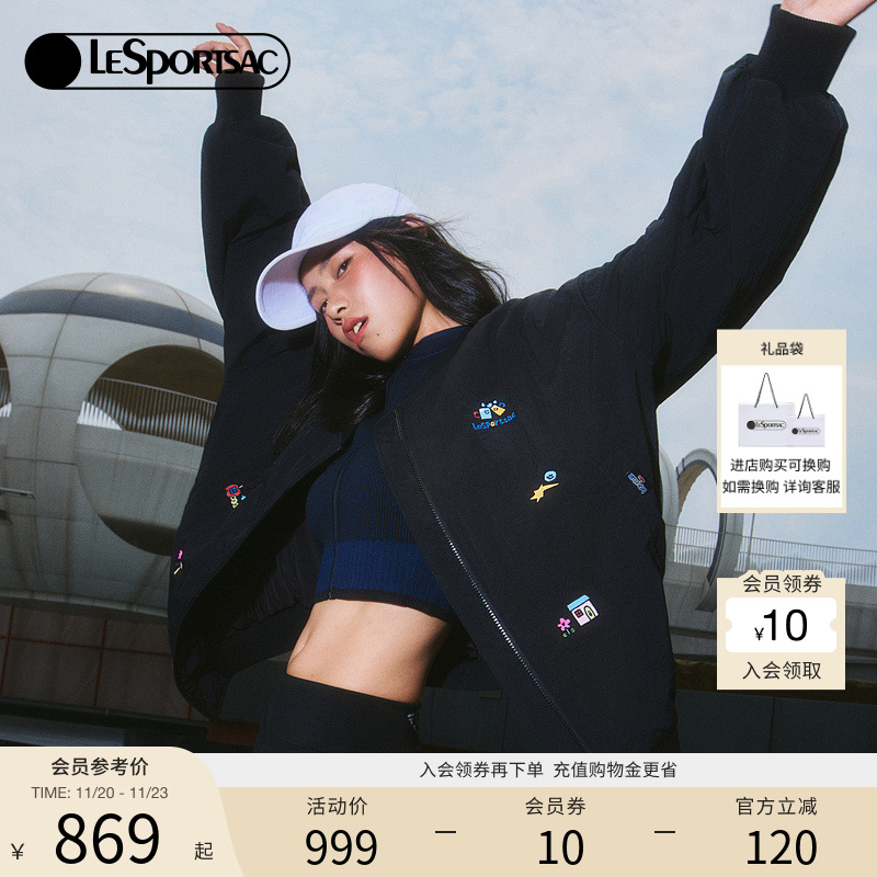 LeSportsac薄棉飞行夹克
