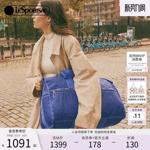 LeSportsac乐播诗新款 超轻系列旅行斜跨包大容量健身包手提包