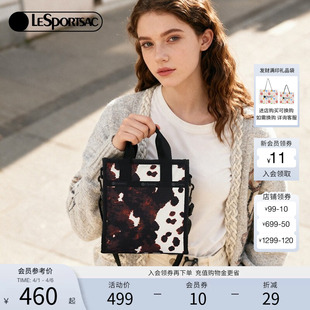 CLASSIC系列休闲奶牛纹印花通勤手提斜挎包 LeSportsac乐播诗新款