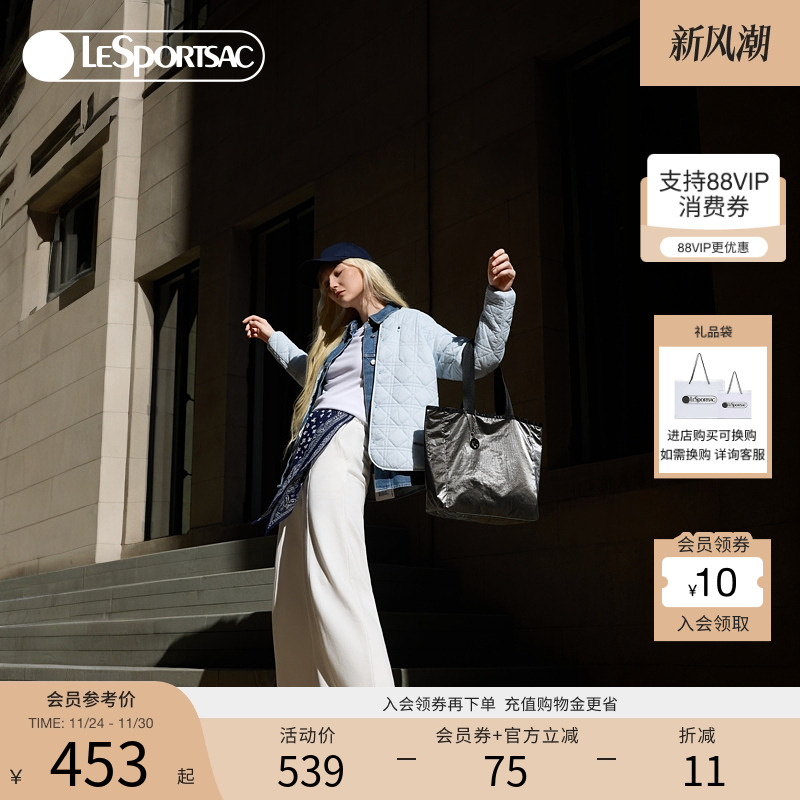 LeSportsac金属托特包