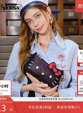 LeSportsac乐播诗HelloKitty凯蒂猫马鞍包可爱单肩斜挎包女手提包
