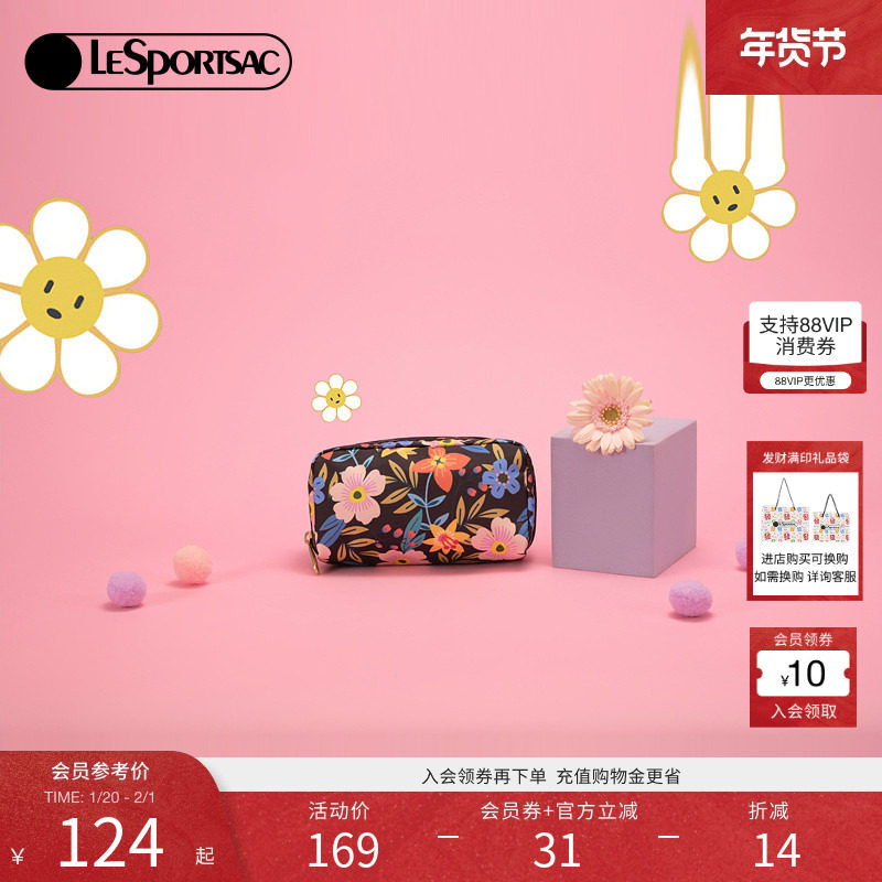 LeSportsac乐播诗新款罗兰花园系列经典时尚手拿包证件包女,箱包皮具/热销女包/男包,手拿包,淘宝优惠券,粉丝福利购,淘宝优惠卷