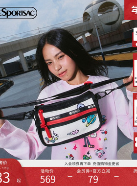 LeSportsac乐播诗25新款逗鸭小确幸系列童趣多隔层休闲单肩斜挎包