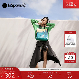 LeSportsac乐播诗新款 姆明联名卡通大容量差旅单肩包托特包