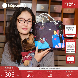 LeSportsac乐播诗新款逗鸭系列可爱通勤上班手拎包双面托特包