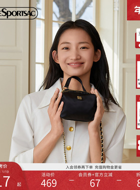 LeSportsac乐播诗新款黑金手提包质感设计链条包女斜挎包小包L196