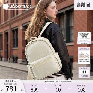 LeSportsac乐播诗新款 系列质感大容量通勤电脑背包双肩包女 经典