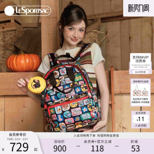 LeSportsac乐播诗新款 逗鸭联名双肩包动物系列大容量通勤背包