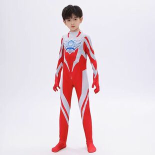 奥米迦奥特曼连体套装儿童cos表演服男孩六一节演出服装