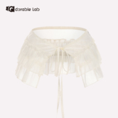 Adorablelab25春夏芭蕾钻石网纱雪纺屁帘装 饰腰带半身裙甜辣韩女