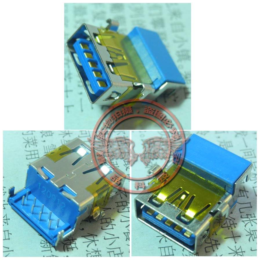 全新适用 华硕ASUS K55DR N550 主板 USB3.0接口 USB座 (蓝色)