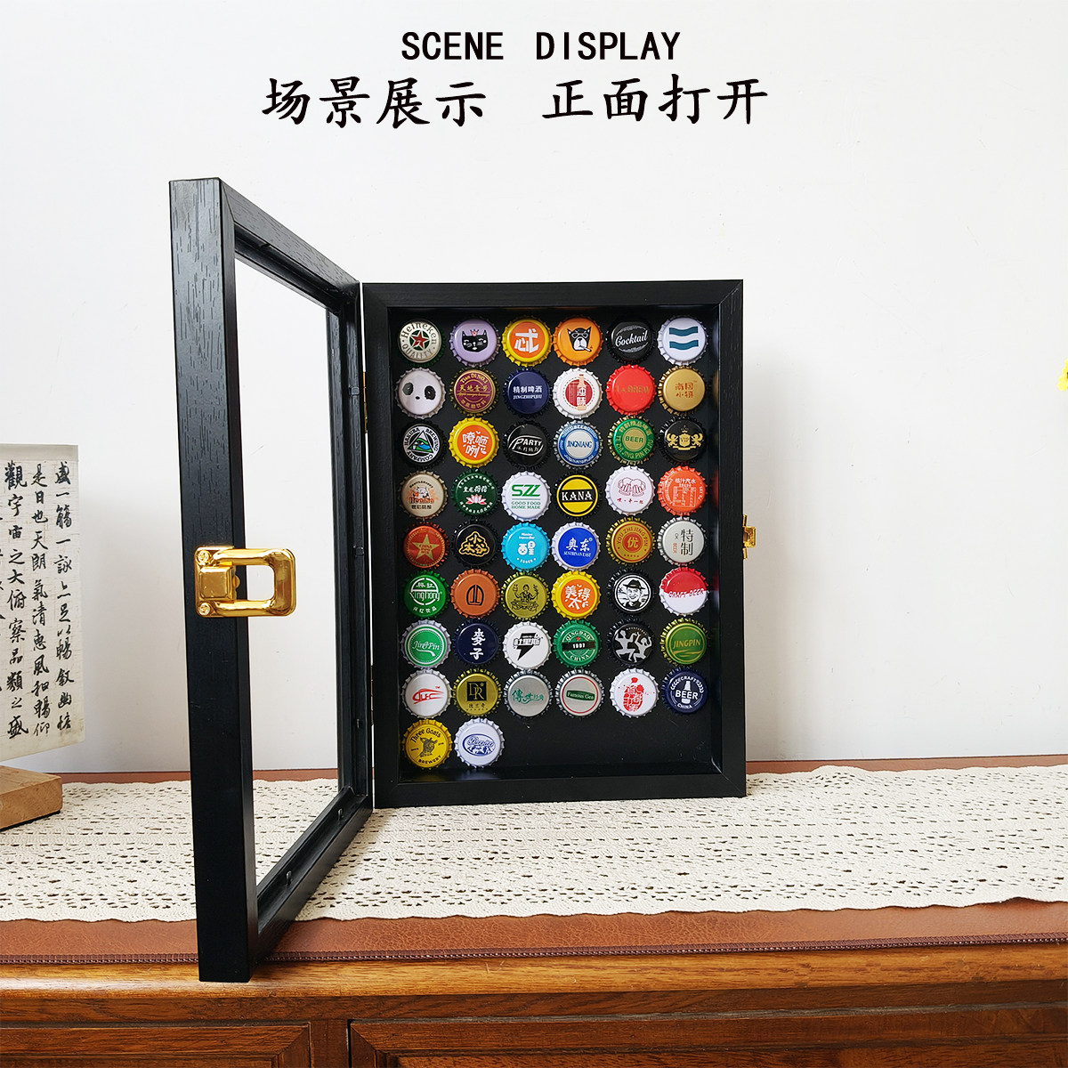立体中空相框啤酒盖葡萄酒瓶盖手工diy收藏磁吸相框摆件创意礼物