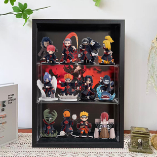收纳相框展示盒适用于泡泡玛特共鸣火影忍者疾风传系列大战晓组织