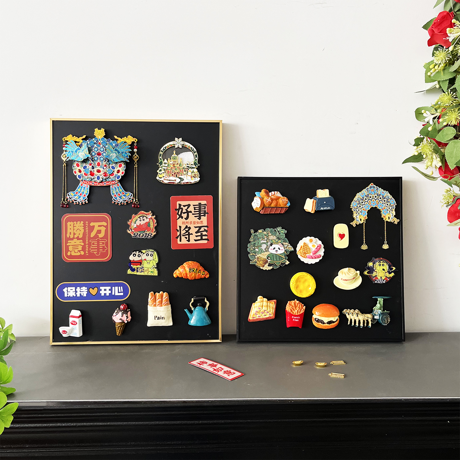 冰箱贴展示板展示框磁吸