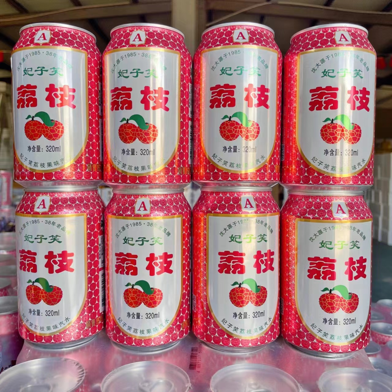 童年怀旧荔枝味汽水大荔枝水果味碳酸饮料砂糖橘汽水东北冻梨汽水