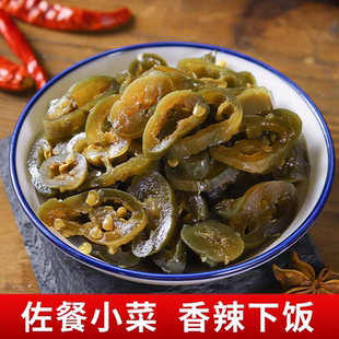 油焖港椒腌青辣椒微咸香辣酱油辣椒下酒菜腌制泡椒肉椒下饭咸菜