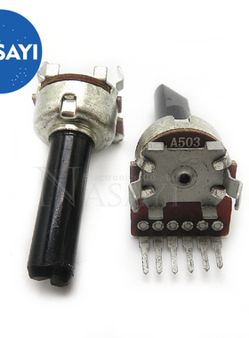 RK1212G 立式双联电位器A503 A50K 柄长20MMF