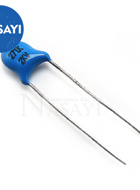 2KV 271 蓝色高压瓷片电容 270PF 2000V脚距7.5mm P7.5mm优质电容