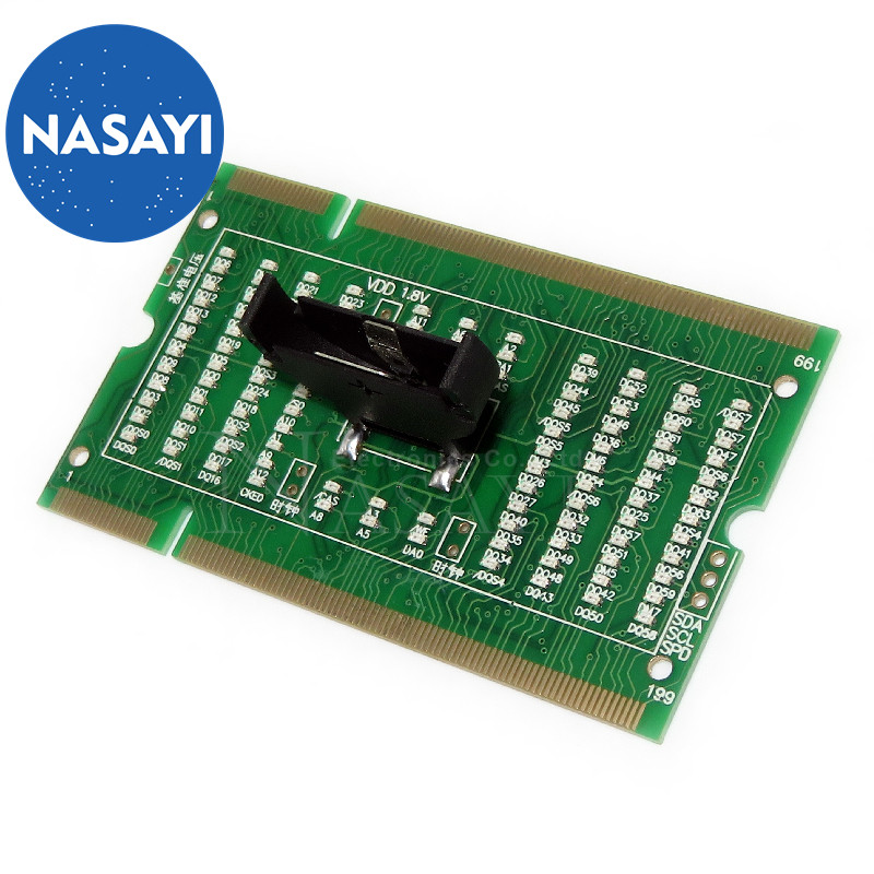 新款笔记本内存DDR2 二代正反向两用带灯测试卡 两用测试仪