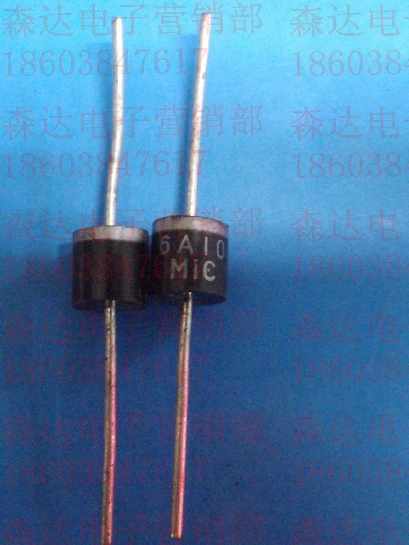 6A10整流二极管6A1000V整流二极管 直插正品 MIC全新正品