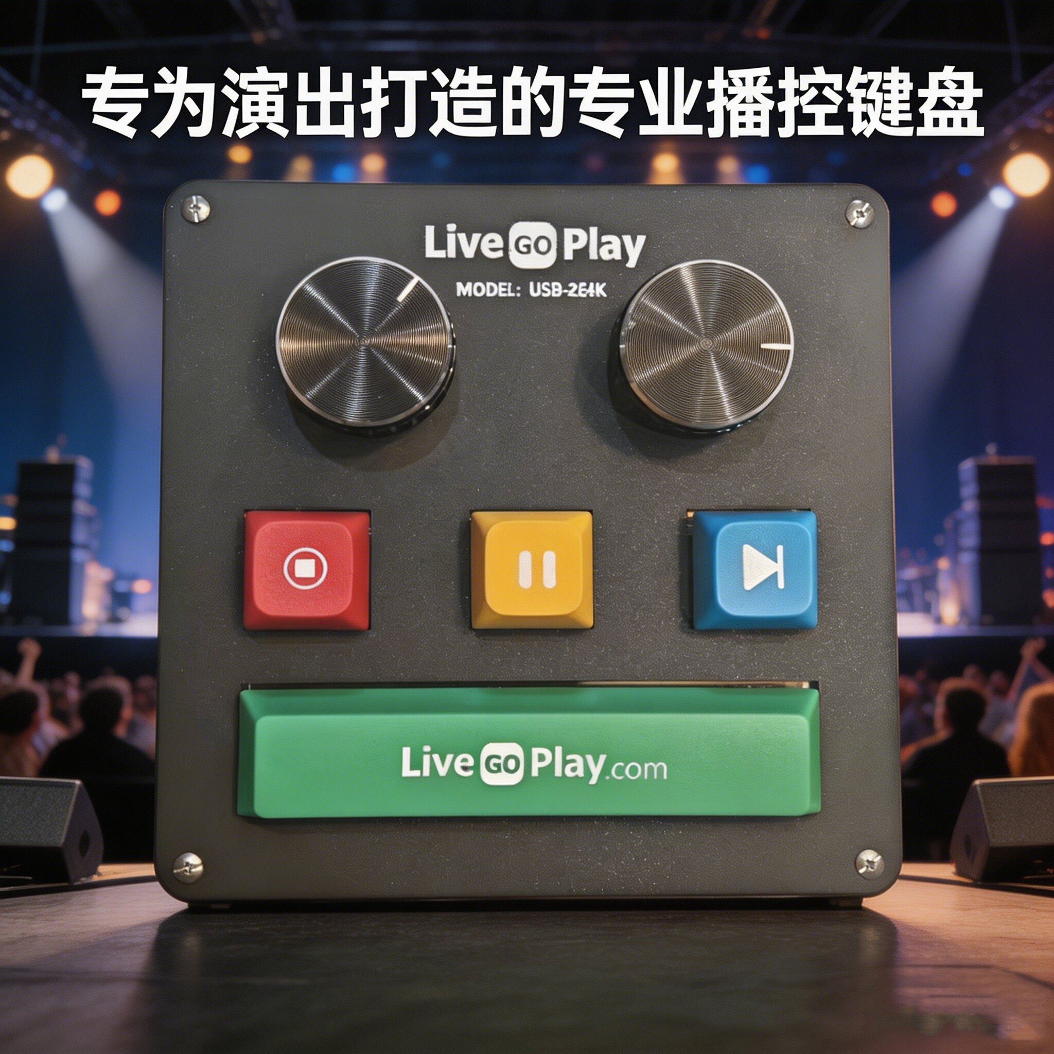 Live GoPlay USB-2E4K USB控制器 支持所有可以自定义的播控软件