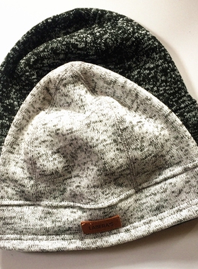 针织摇粒绒拉绒滑雪钓鱼跑步运动包头护耳帽老人睡觉护头双色帽子