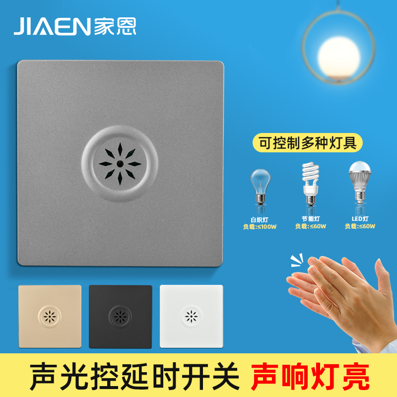 家恩延时50秒熄灭声光控开关