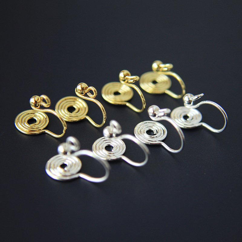 日系女士欧美无痛耳夹银饰品定制