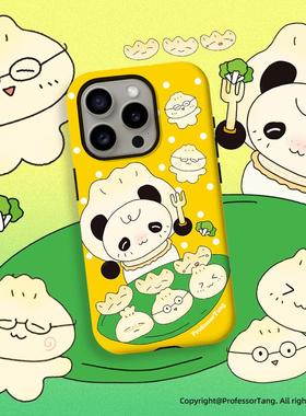ProfessorTang 原创美式复古小熊猫古早味手机壳适用于iPhone16promax韩国进口菲林壳二合一苹果15plus14XS