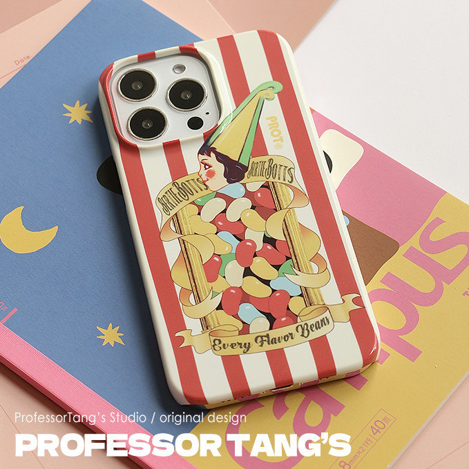 比比多味豆哈利波特魔法零食适用于手机壳iphone17promax苹果16p韩国进口菲林壳欧美条纹糖果图案创意趣味