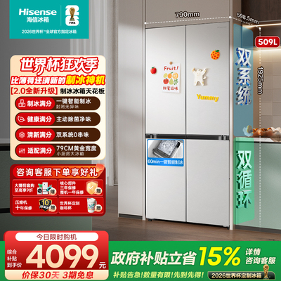 [大薄荷2.0]海信508十字制冰冰箱