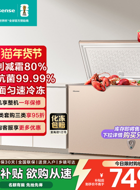 海信203L家用冰柜大容量冷藏冷冻两用一级节能商用冷柜低噪囤货
