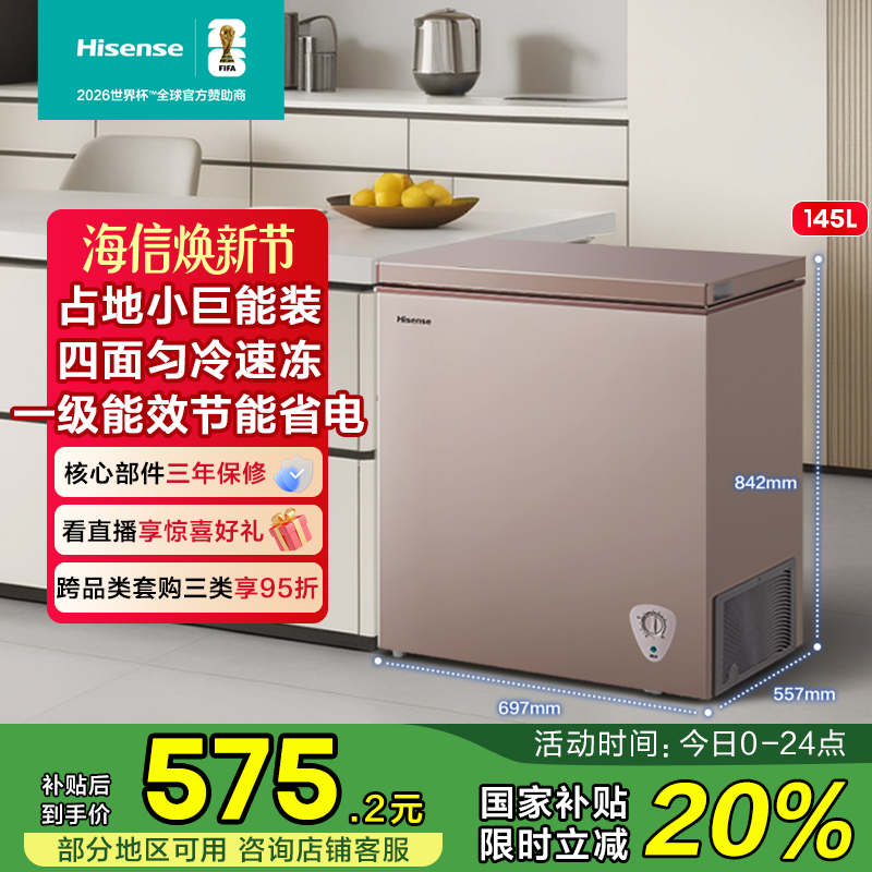 海信两用小型保鲜节能省电冷冻柜