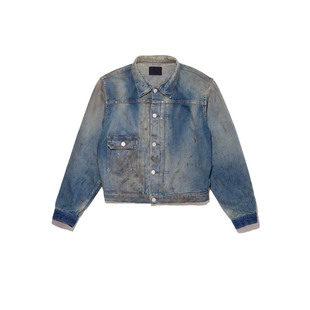 FOGXX VINTAGE富二代ERD巴恩风重磨洗做I旧美式复古夹克牛仔外套