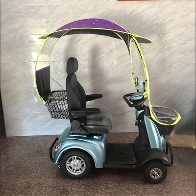四轮车电动车雨棚遮阳棚小型老年人代步车残疾人助力车防晒防雨伞