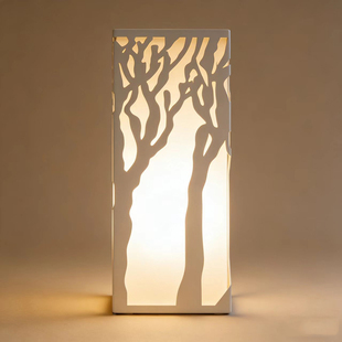 霓彩极简风树木造型壁灯暖光装饰灯创意家居卧室床头灯户外壁灯