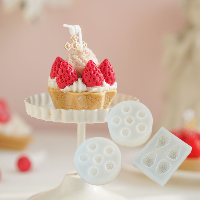 香薰蜡烛草莓硅胶模具仿真水果