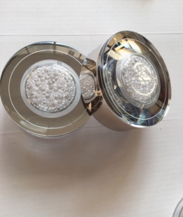 大众玻璃杯盖高档水杯盖标口通用滤网圆形水晶盖运动钻石印花水滴