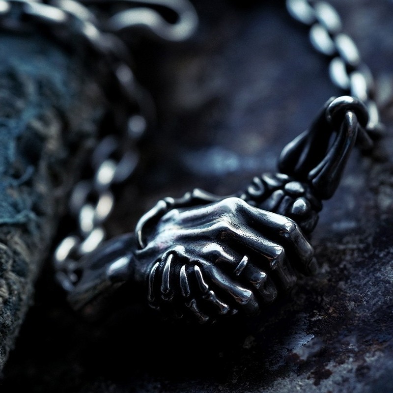 渡鸦原创暗黑魔鬼的交易纯银项链