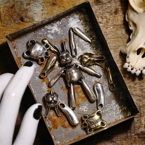 欲望车间手工纯银亡命兔情侣吊坠