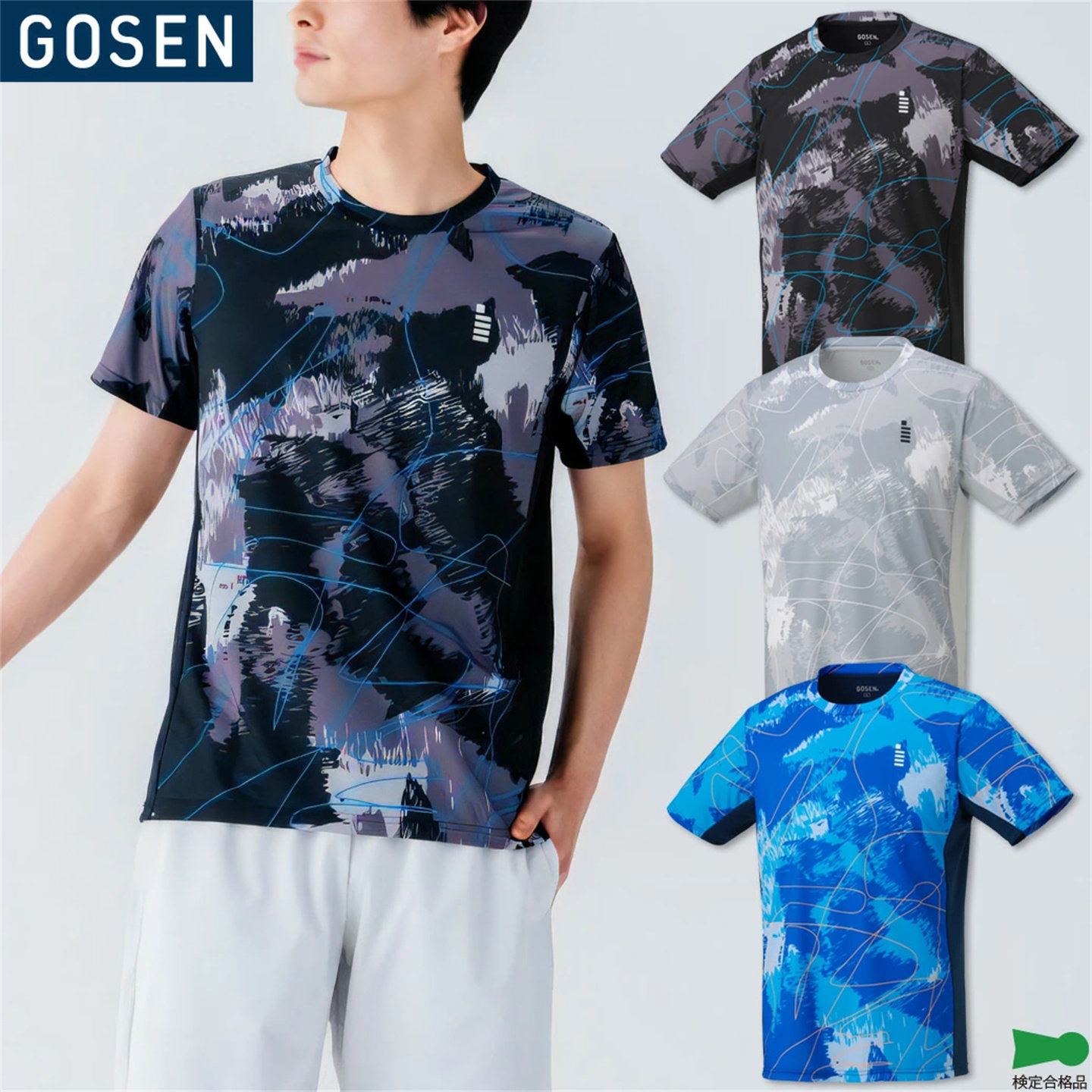 2025年秋冬新日本代购GOSEN高神羽毛球服短袖速干衣透气男女同款