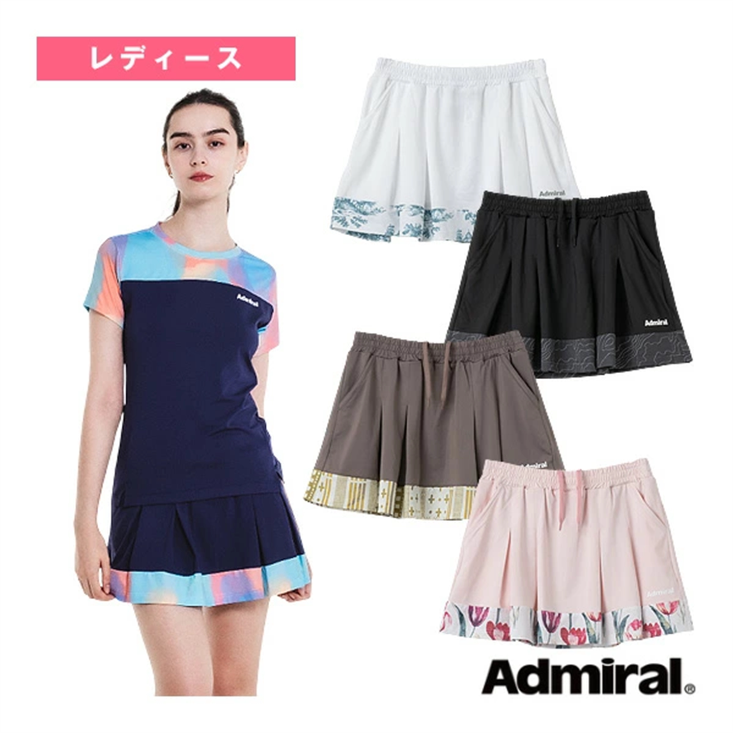 2026年春夏新款日本正品代购海军上将女款羽毛球服短裙速干衣