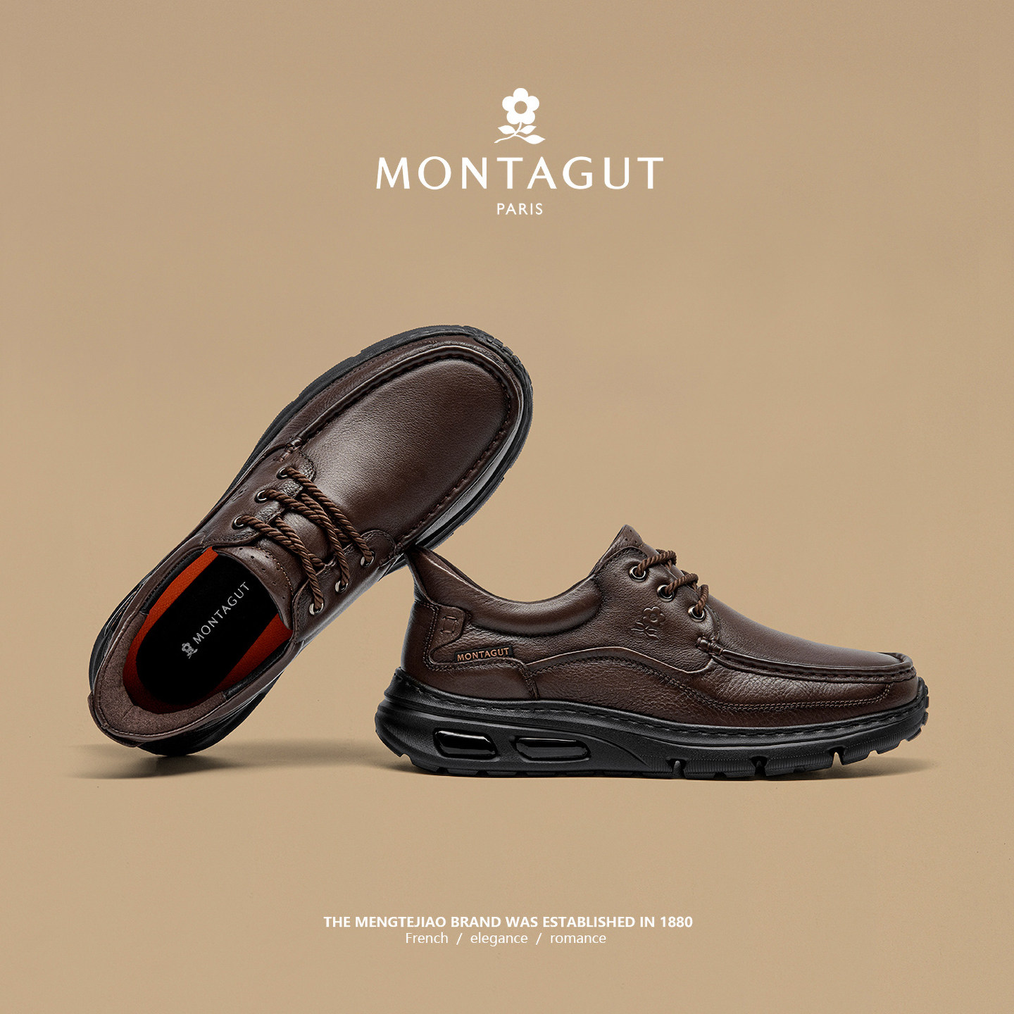 梦特娇男鞋头层牛皮手工皮鞋春季复古英伦风休闲运动软底爸爸鞋子,流行男鞋,单鞋,淘宝优惠券,粉丝福利购,淘宝优惠卷