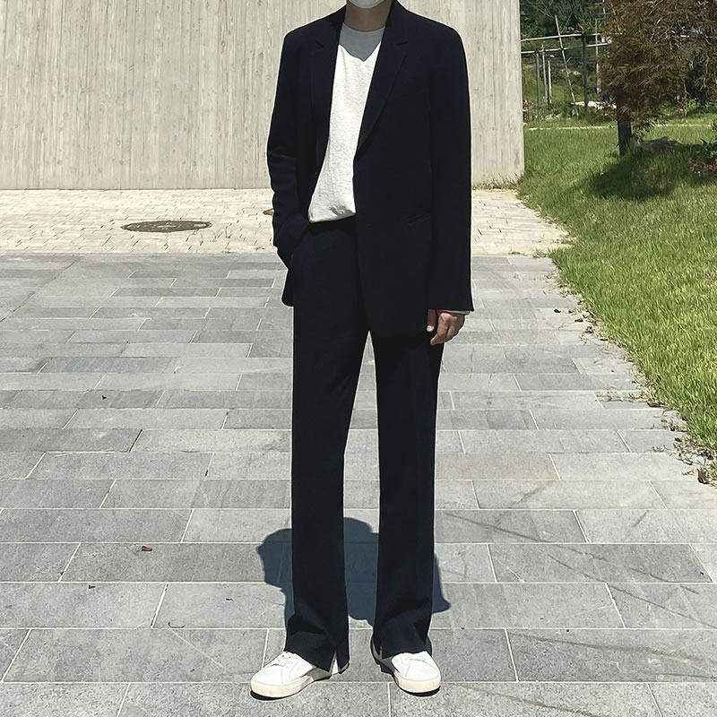 CASUAL SUIT SUIT MENS HIGH-END KOREAN VERSION OF THE TREND YOUNG MENS SUIT JACKET SPRING AND AUTUMN PROFESSIONAL FORMAL WEAR TO WORK